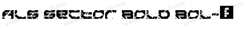 ALS Sector Bold Bol字体转换